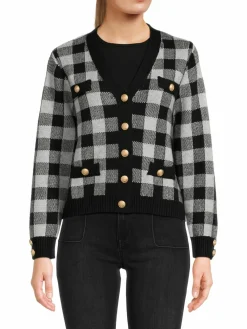 Women Renee C. Checkered Cardigan