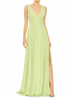 Women Mac Duggal Chiffon Draped Gown