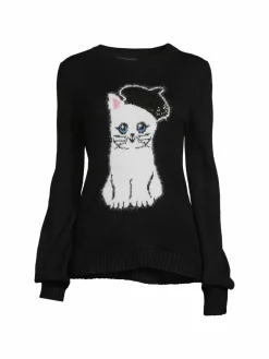 Women Karl Lagerfeld Paris Choupette Sequin Sweater