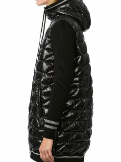 Women Bernardo Cire Diamond Quilt Hooded Puffer Jacket