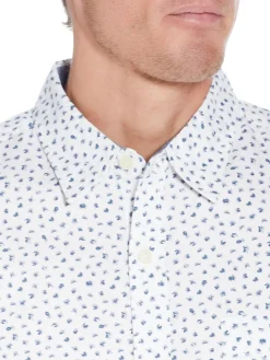 Weatherproof Vintage Casual Button-Down Shirts|Citrus Short Sleeve Button Down Shirt