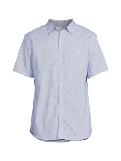 Weatherproof Vintage Casual Button-Down Shirts|Citrus Short Sleeve Button Down Shirt