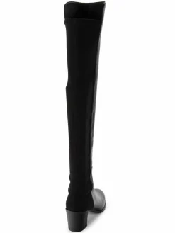 Stuart Weitzman City Leather Block Heel Over The Knee Boots