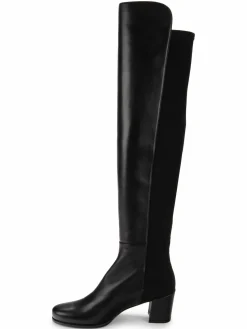 Stuart Weitzman City Leather Block Heel Over The Knee Boots
