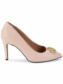 Valentino by Mario Valentino Clara Monogram Leather Pumps