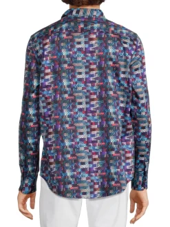 Robert Graham Casual Button-Down Shirts|Classic Fit Logan Printed Shirt Multi
