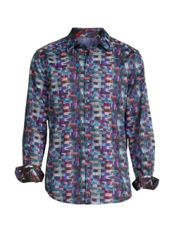 Robert Graham Casual Button-Down Shirts|Classic Fit Logan Printed Shirt Multi
