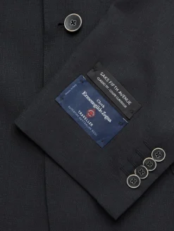 Saks Fifth Avenue Blazers & Sportcoats|Classic Fit Notch Lapel Wool Blazer Black