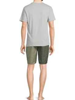 Original Penguin Loungewear, Sleepwear & Robes|Classic Fit 2-Piece Logo Pajama Set