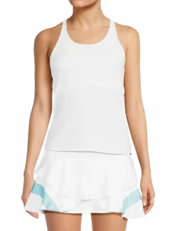 Women K-Swiss Classic Ribbed Tank Top