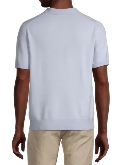 Vince Cashmere|Classic Wool & Cashmere Birdeye Polo