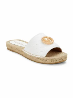 Valentino by Mario Valentino Clavel Leather Espadrille Sandals