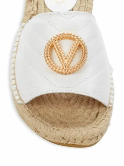 Valentino by Mario Valentino Clavel Leather Espadrille Sandals