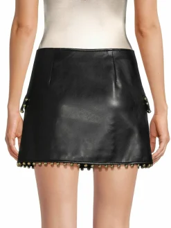 Women Jonathan Simkhai Clayton Studded Vegan Leather Mini Skirt