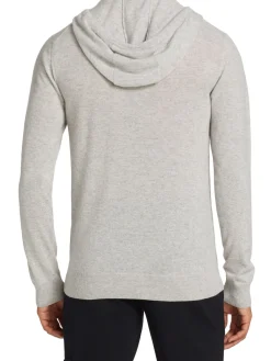 Saks Fifth Avenue Cashmere|Collection Lightweight Cashmere Hoodie Oyster