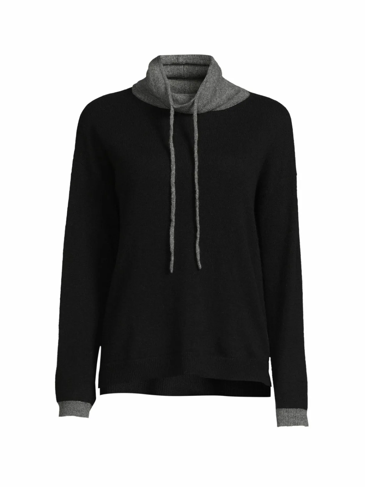 Women Amicale Colorblock Cashmere Hooded Sweater