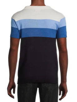 Spring + Mercer Polos|Colorblock Sweater Polo