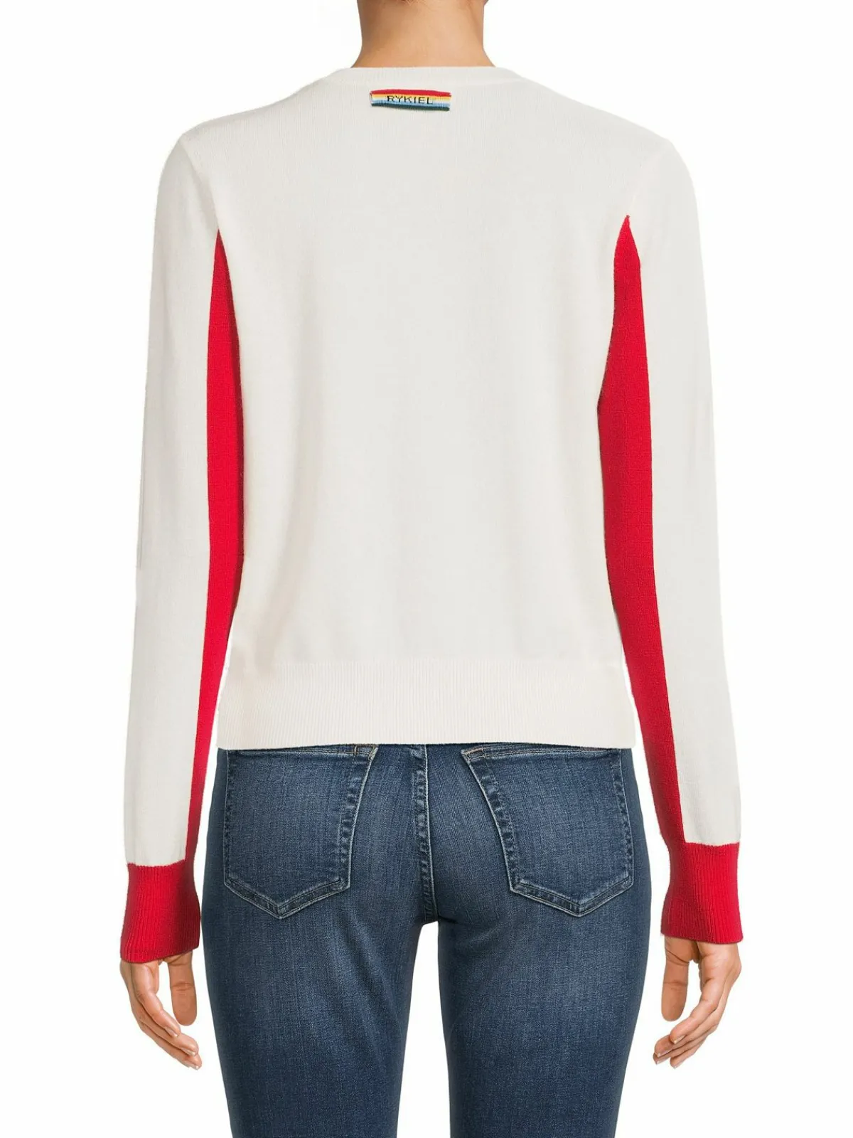 Women Sonia Rykiel Colorblock Wool & Cashmere Cardigan