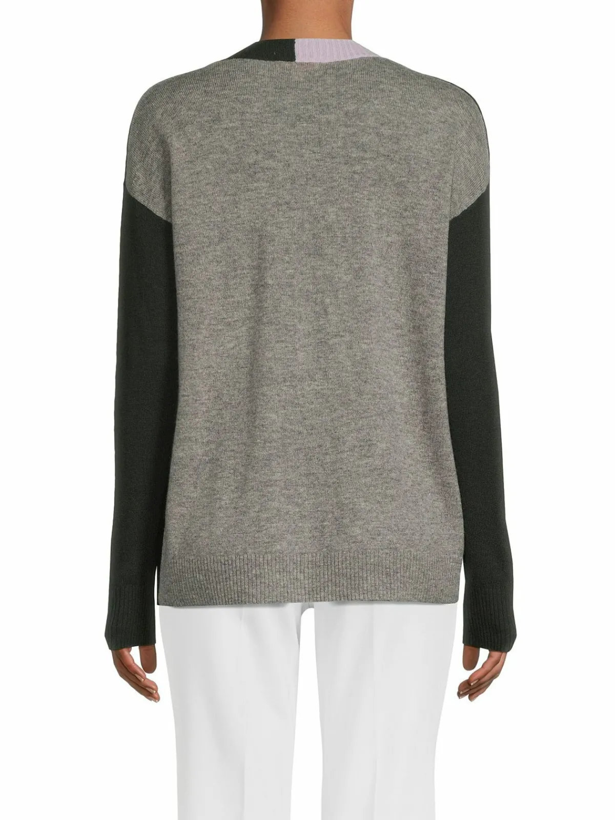 Women Lisa Todd Colorblock Wool & Cashmere Cardigan