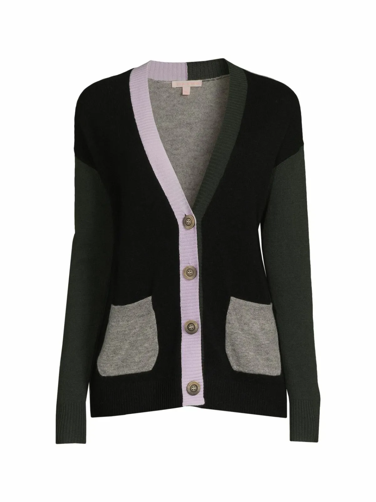 Women Lisa Todd Colorblock Wool & Cashmere Cardigan