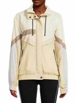 Women NOIZE Colorblock Zip Front Jacket