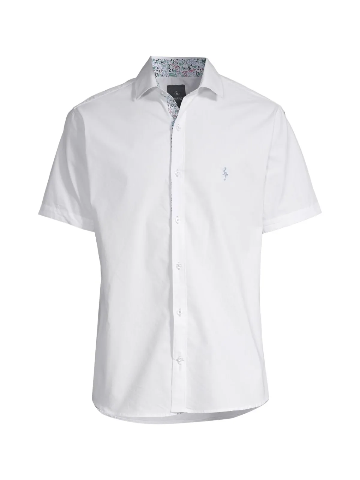 TailorByrd Casual Button-Down Shirts|Contrast Short-Sleeve Button-Down Shirt