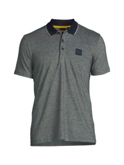 BOSS Polos|Contrast Tipped Polo Navy