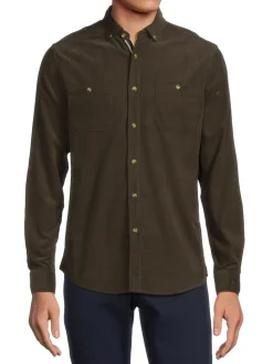 Heritage Report Collection Casual Button-Down Shirts|Corduroy Button Down Shirt