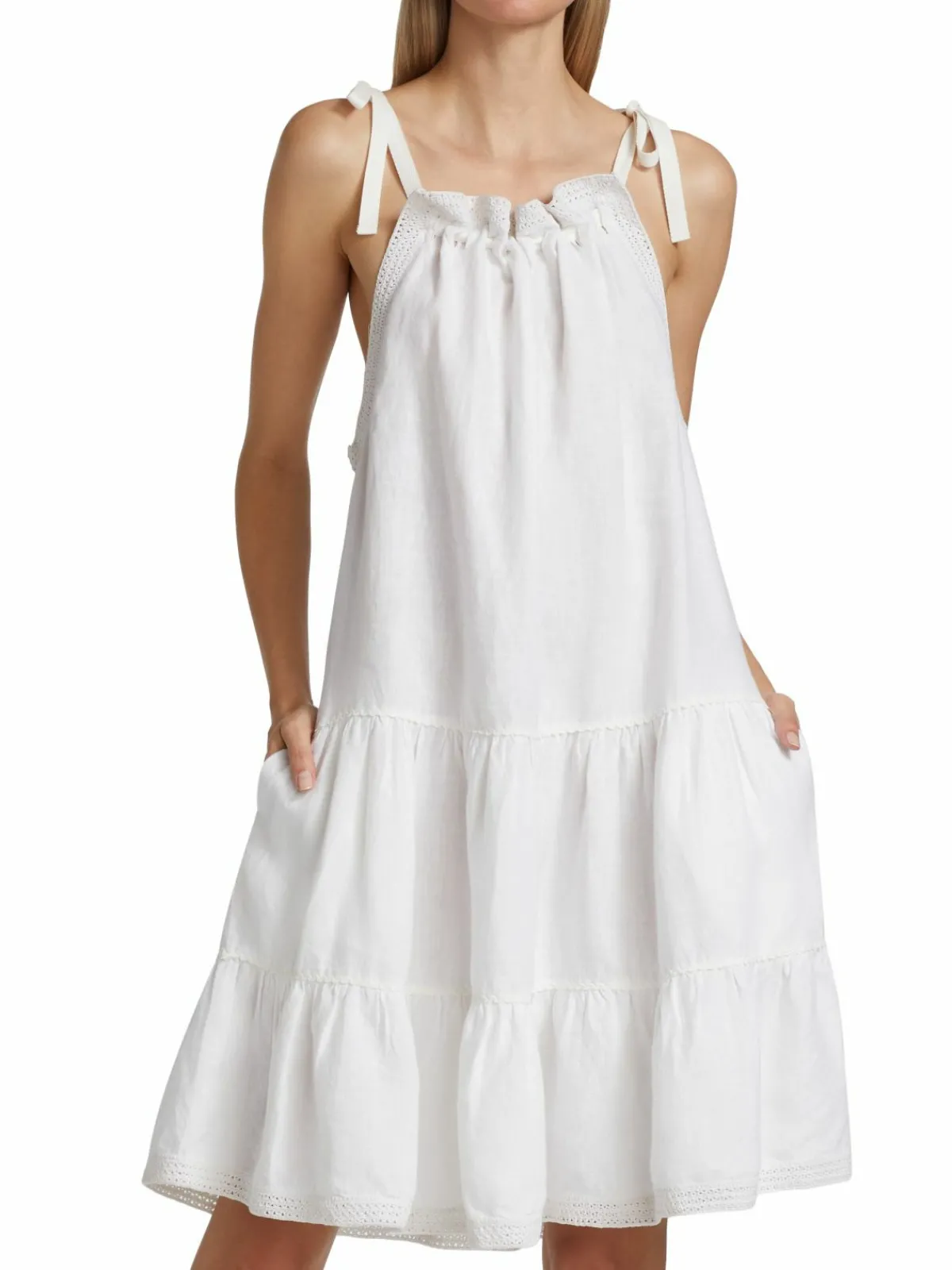 Women Ulla Johnson Corianne Linen Sundress