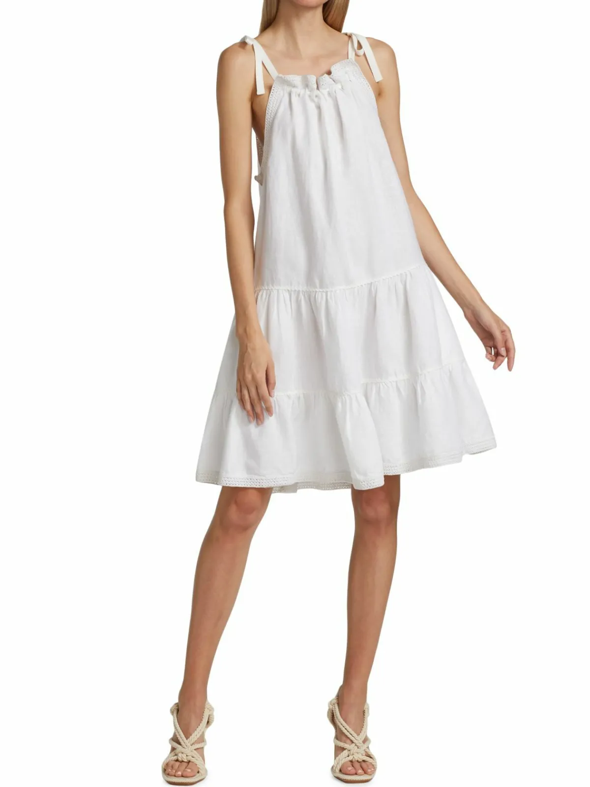 Women Ulla Johnson Corianne Linen Sundress