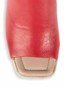 Karl Lagerfeld Paris Corissa Leather Wedge Espadrilles