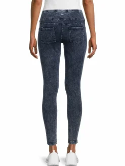 Women Andrew Marc Cotton Blend Acid Wash Jeggings