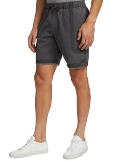 John Elliott Shorts|Cotton Poplin Frame Ii Shorts Black