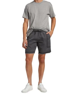 John Elliott Shorts|Cotton Poplin Frame Ii Shorts Black