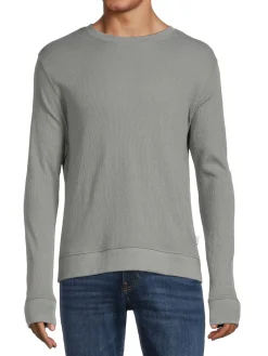 Onia Sweaters|Crew Neck Waffle Knit Sweater