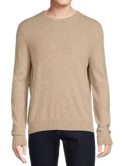 Malo Sweaters|Crewneck Cashmere Blend Sweater Beige