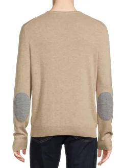 Malo Sweaters|Crewneck Cashmere Blend Sweater Beige