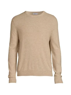 Malo Sweaters|Crewneck Cashmere Blend Sweater Beige