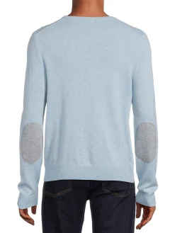 Malo Sweaters|Crewneck Cashmere Blend Sweater Sky Blue