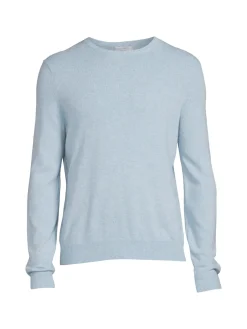 Malo Sweaters|Crewneck Cashmere Blend Sweater Sky Blue