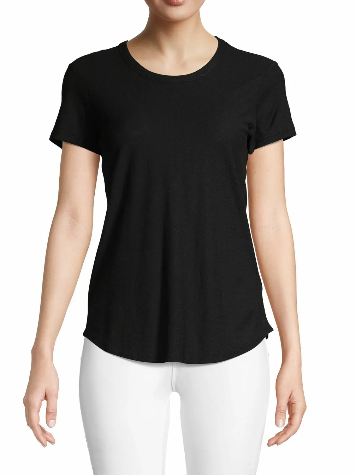 Women James Perse Crewneck Cotton Modal Tee