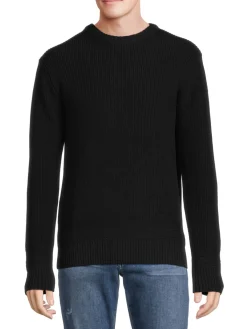 Slate & Stone Sweaters|Crewneck Sweater Jet Black