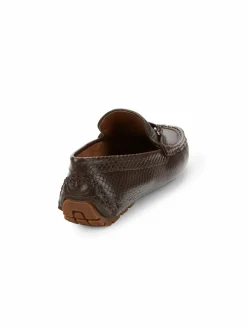 Donald J Pliner Croc Embossed Leather Loafers