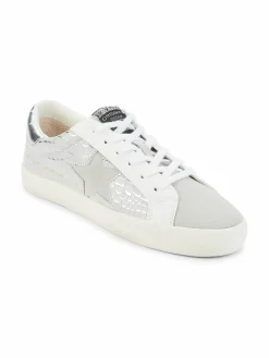 Vintage Havana Croco-Embossed Superstar Leather Sneakers