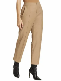 Women Vince Cropped Tapered Stove Pipe Pants