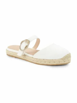 Stuart Weitzman Crystal Buckle Espadrilles