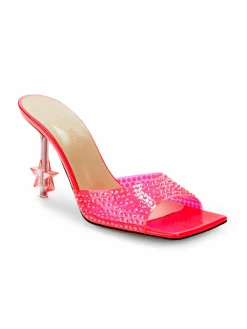 Mach & Mach Crystal Embellished Sandals