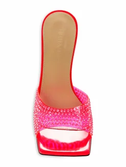 Mach & Mach Crystal Embellished Sandals