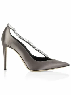 Giuseppe Zanotti Crystal-Embellished Satin Pumps