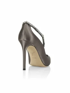 Giuseppe Zanotti Crystal-Embellished Satin Pumps